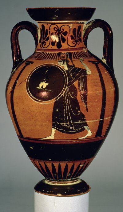 Attic black-figure amphora depicting Athena by Greek